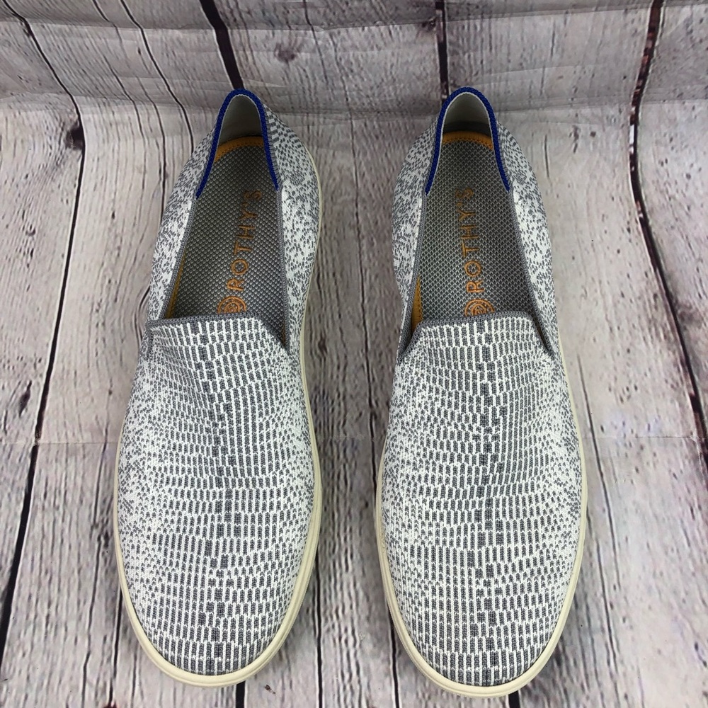 Rothy’s The Sneaker slip on shoe in Opal Python retired print gray size 10.5